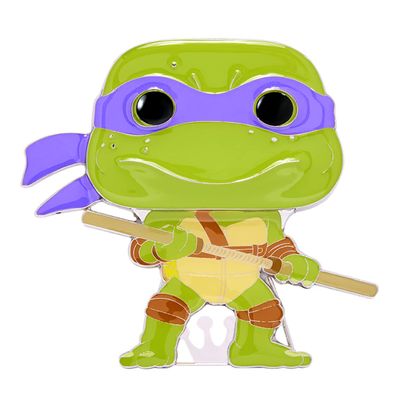 Funko Pop Enamel Pin: Teenage Mutant Ninja Turtles - Donatello Enamel Pins - Cute Collectable Novelty Brooch - for Backpacks & Bags - Gift Idea - Official Merchandise - Superheroes Fans
