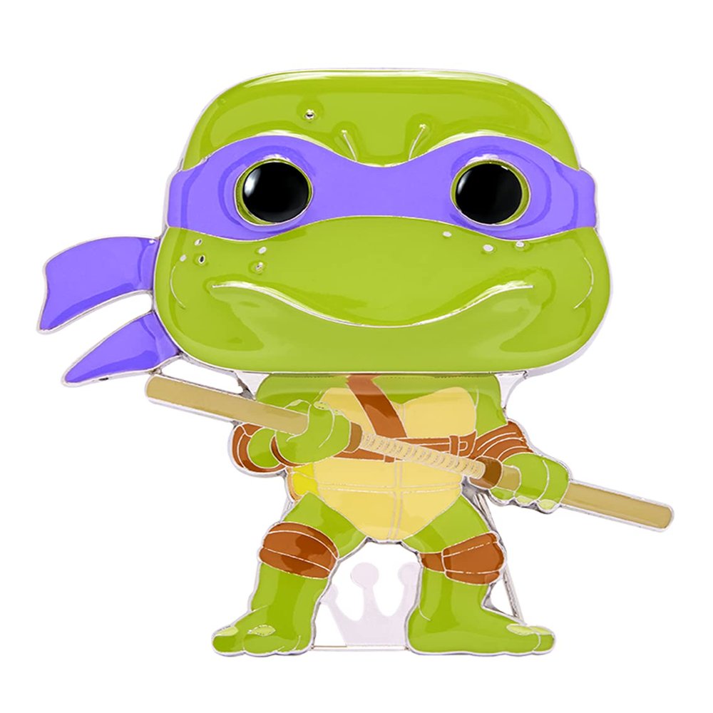 Funko Pop Enamel Pin: Teenage Mutant Ninja Turtles - Donatello Enamel Pins - Cute Collectable Novelty Brooch - for Backpacks & Bags - Gift Idea - Official Merchandise - Superheroes Fans