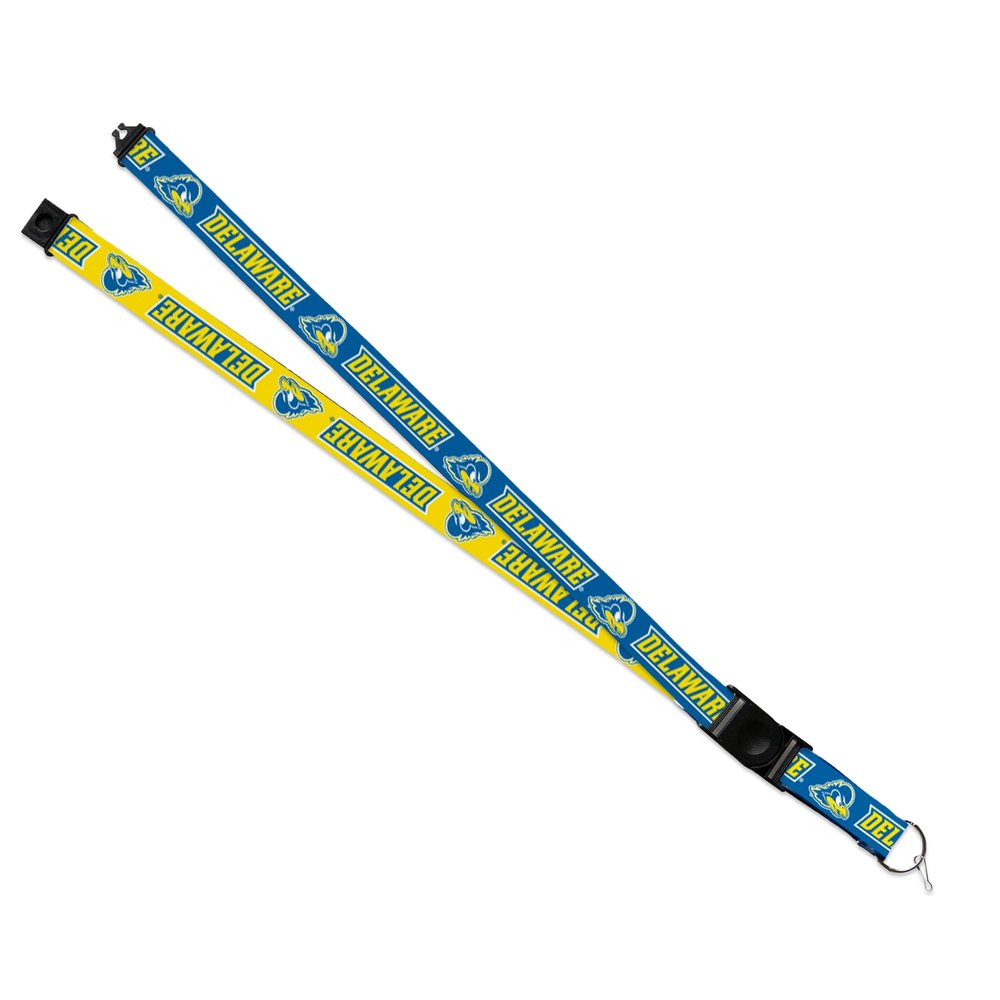 Rico Industries NCAA Delaware Fightin Blue Hens 18" x 1" Premium Unisex-Adult Safety Breakaway Lanyard