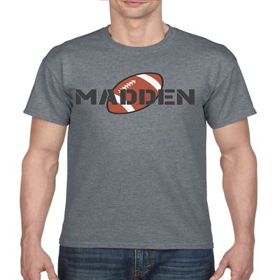 ALLNTRENDS Madden Football Shirt Sport Graphic Men's T-Shirt (M, Sporty Grey)