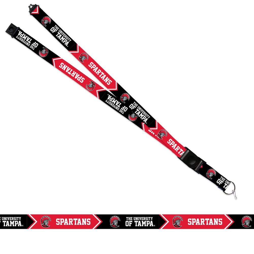 Rico Industries NCAA Tampa Spartans 18" x 1" Premium Unisex-Adult Safety Breakaway Lanyard