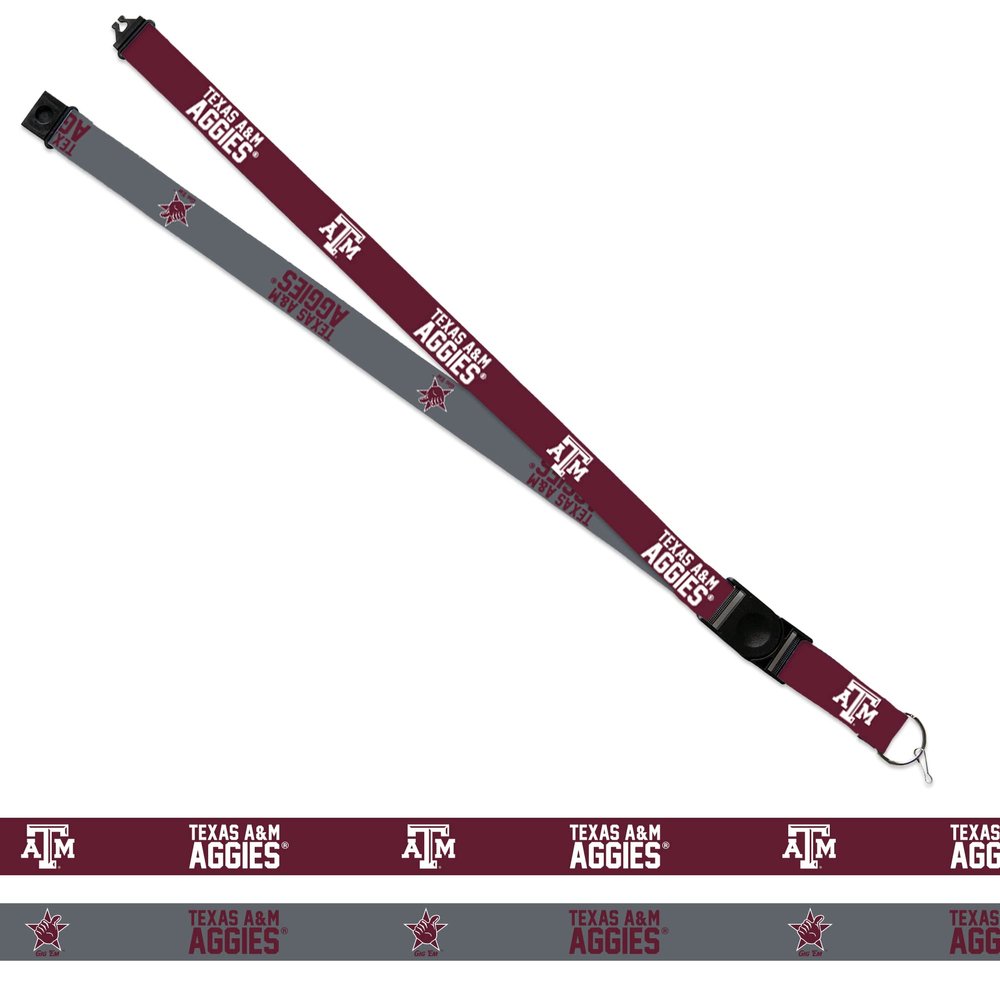 Rico Industries NCAA Texas A&M Aggies Alternate 18" x 1" Premium Unisex-Adult Safety Breakaway Lanyard