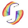 Aumulen Women 2 Pcs Hand Made Belly Dance Silk Poi Veil Streamer Throw Ball (Rainbow) view 1