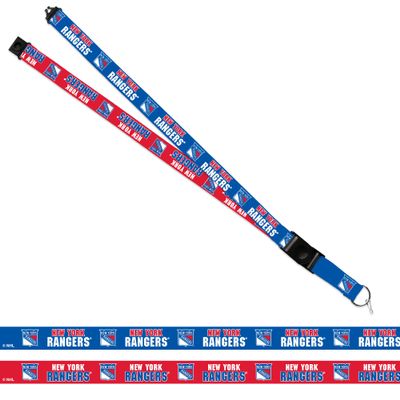 Rico Industries NHL Hockey New York Rangers Team Colors 18" x 1" Premium Unisex-Adult Safety Breakaway Lanyard