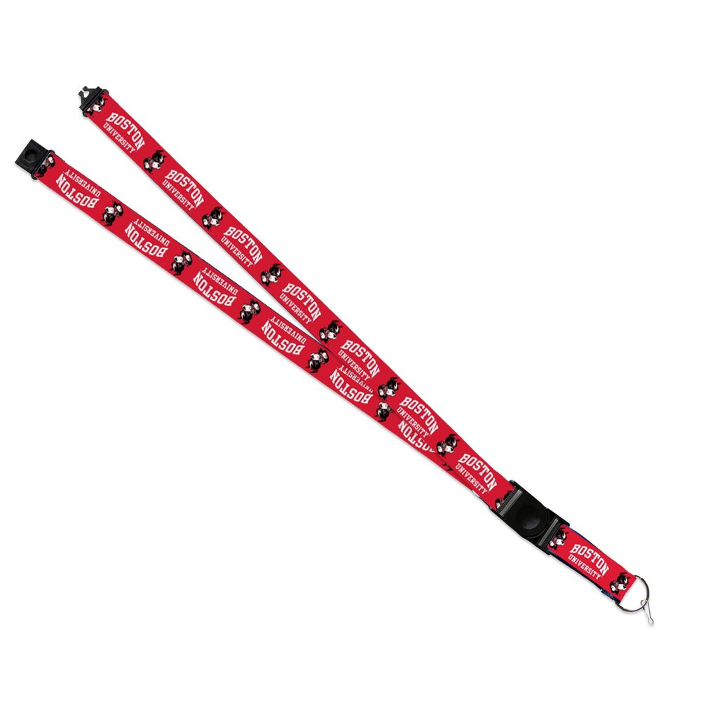Rico Industries NCAA Boston University Terriers 18" x 1" Premium Unisex-Adult Safety Breakaway Lanyard