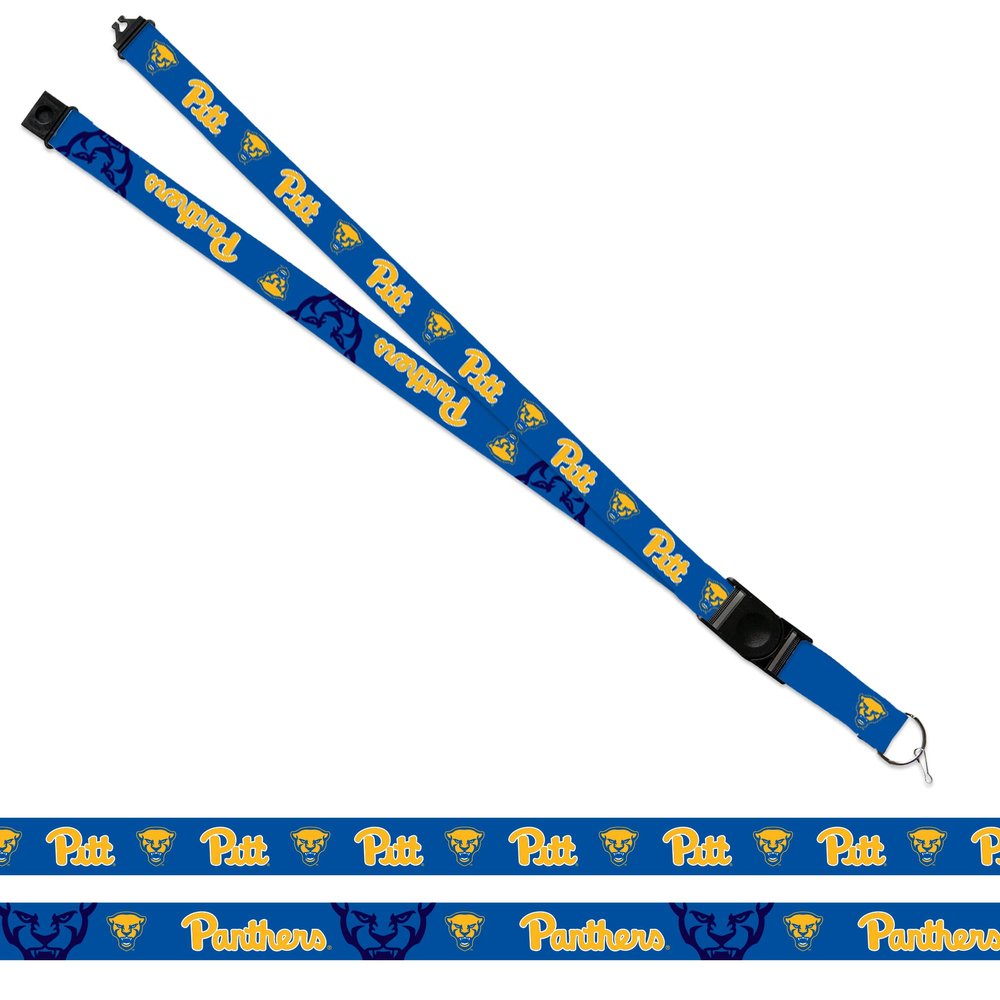 Rico Industries NCAA Pitt Panthers Alternate 18" x 1" Premium Unisex-Adult Safety Breakaway Lanyard