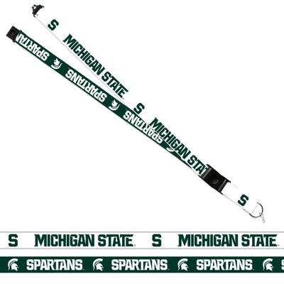 Rico Industries NCAA Michigan State Spartans Alternate 18" x 1" Premium Unisex-Adult Safety Breakaway Lanyard