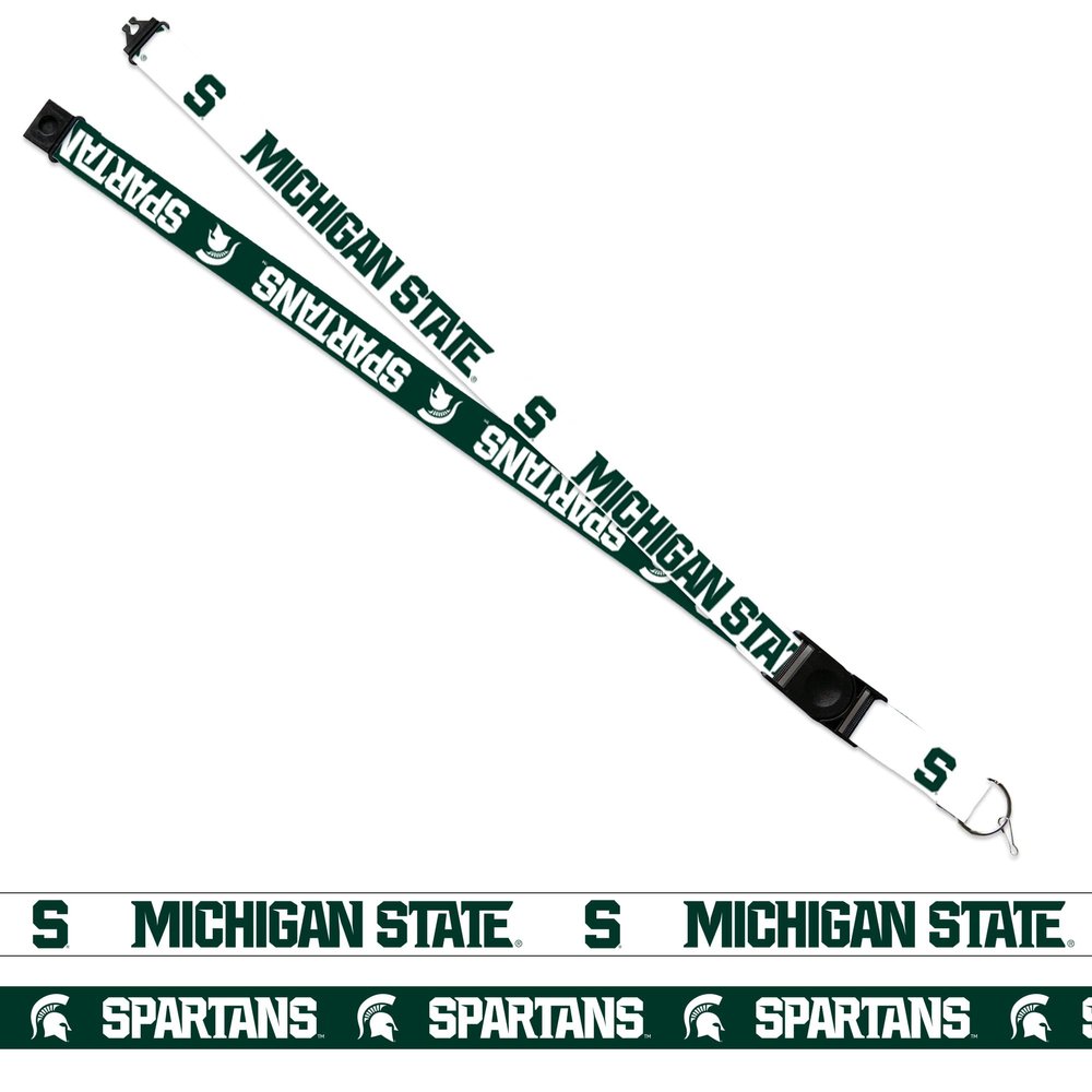 Rico Industries NCAA Michigan State Spartans Alternate 18" x 1" Premium Unisex-Adult Safety Breakaway Lanyard
