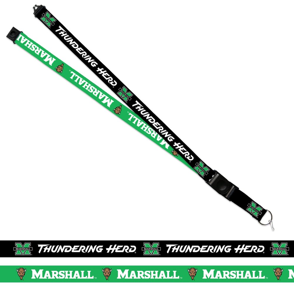 Rico Industries NCAA Marshall Thundering Herd Alternate 18" x 1" Premium Unisex-Adult Safety Breakaway Lanyard