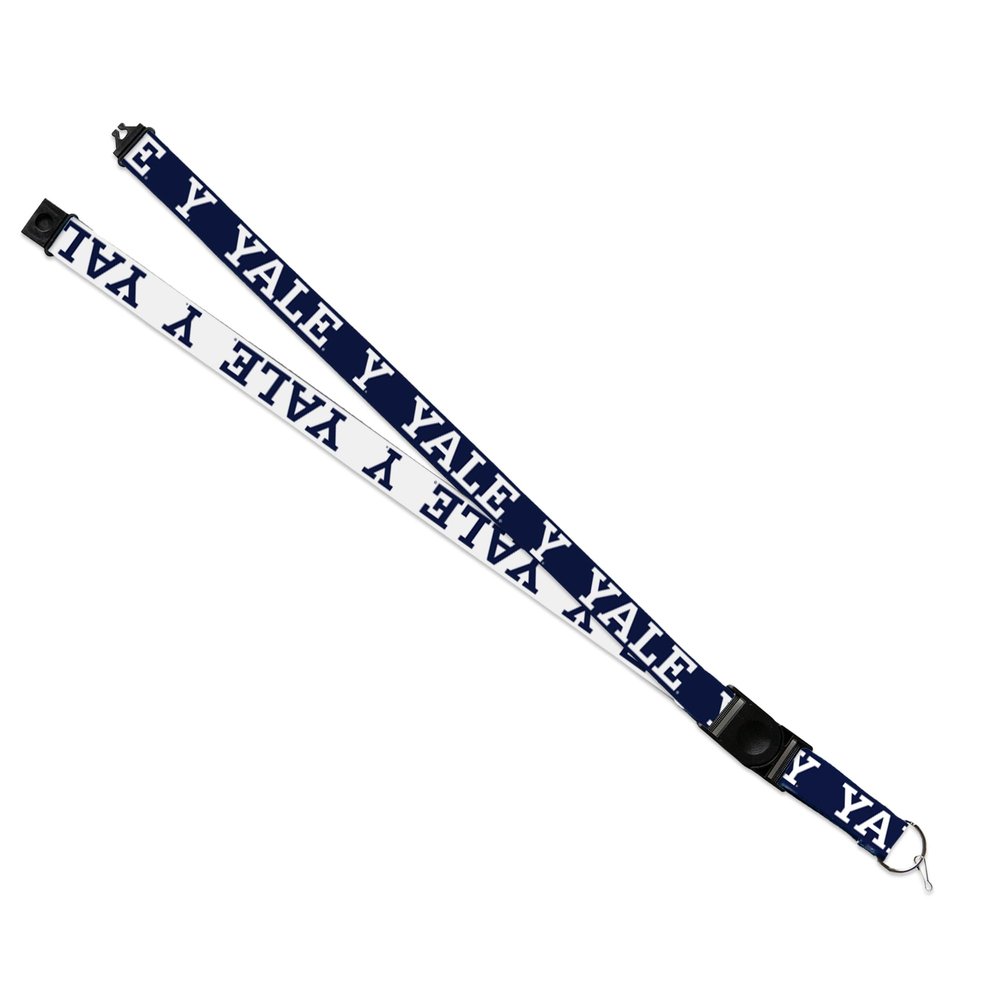 Rico Industries NCAA Yale Bulldogs Team Colors 18" x 1" Premium Unisex-Adult Safety Breakaway Lanyard