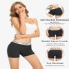 Molasus 4.5" Inseam Womens Trunks Underwear Soft Cotton Boxer Briefs Ladies Anti Chafing Boy Shorts Panties Pack of 4 view 3