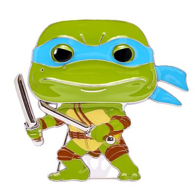 Funko Pop Enamel Pin: Teenage Mutant Ninja Turtles - Leonardo, Glow in The Dark Enamel Pins - Cute Collectable Novelty Brooch - for Backpacks & Bags - Gift Idea - Official Merchandise