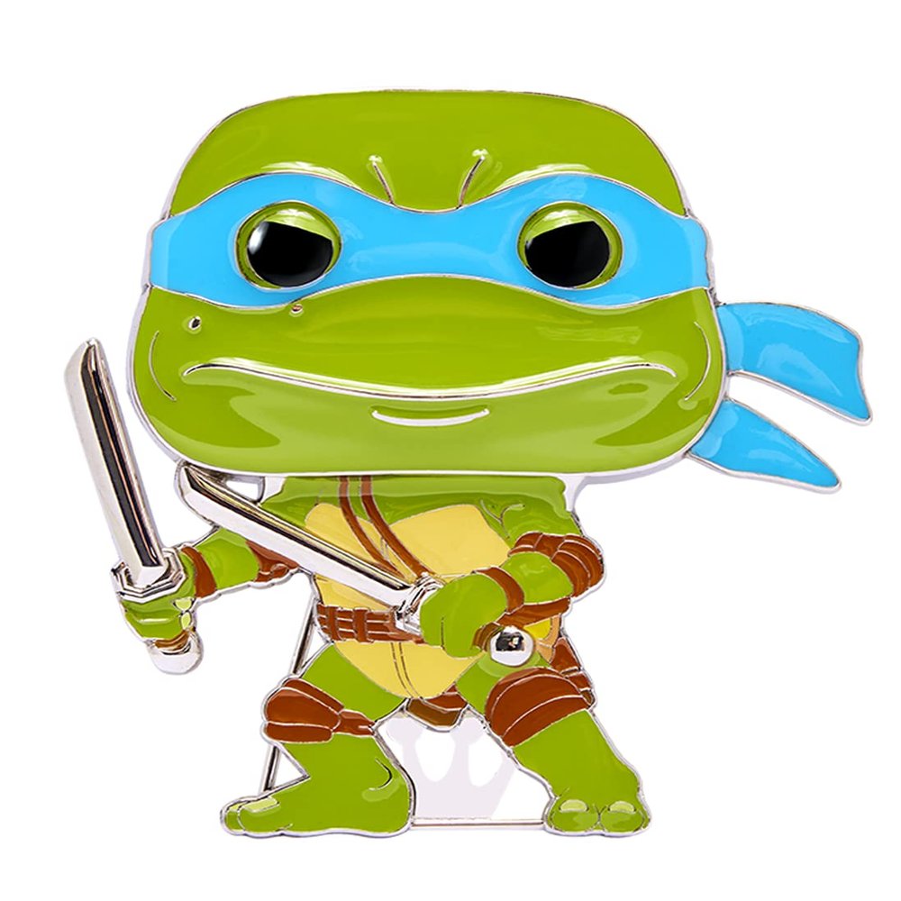 Funko Pop Enamel Pin: Teenage Mutant Ninja Turtles - Leonardo, Glow in The Dark Enamel Pins - Cute Collectable Novelty Brooch - for Backpacks & Bags - Gift Idea - Official Merchandise