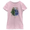 Fifth Sun girls Marvel the Eternals Sersi Ikaris Duo Short Sleeve Tee T Shirt, Light Pink, X-Small US view 1