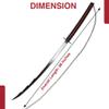 Armory Replicas 68-Inch Massive Stainless Steel Katana Sword  48" Black Blade, 16" ABS & Zinc Handle, Includes Wooden Scabbard  Extra Large Samurai Style Display Sword view 2