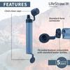 LifeStraw Peak Series Personal Water Filter for Hiking, Camping, Travel, and Emergency Preparedness, 1 Pack, Mountain Blue view 4