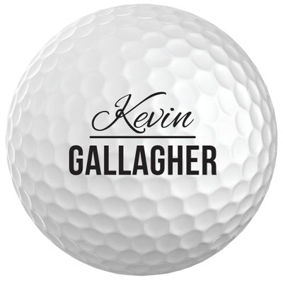 Infusion Personalized Name & Initial Golf Balls - Customize The Name and Initial (6 Balls)