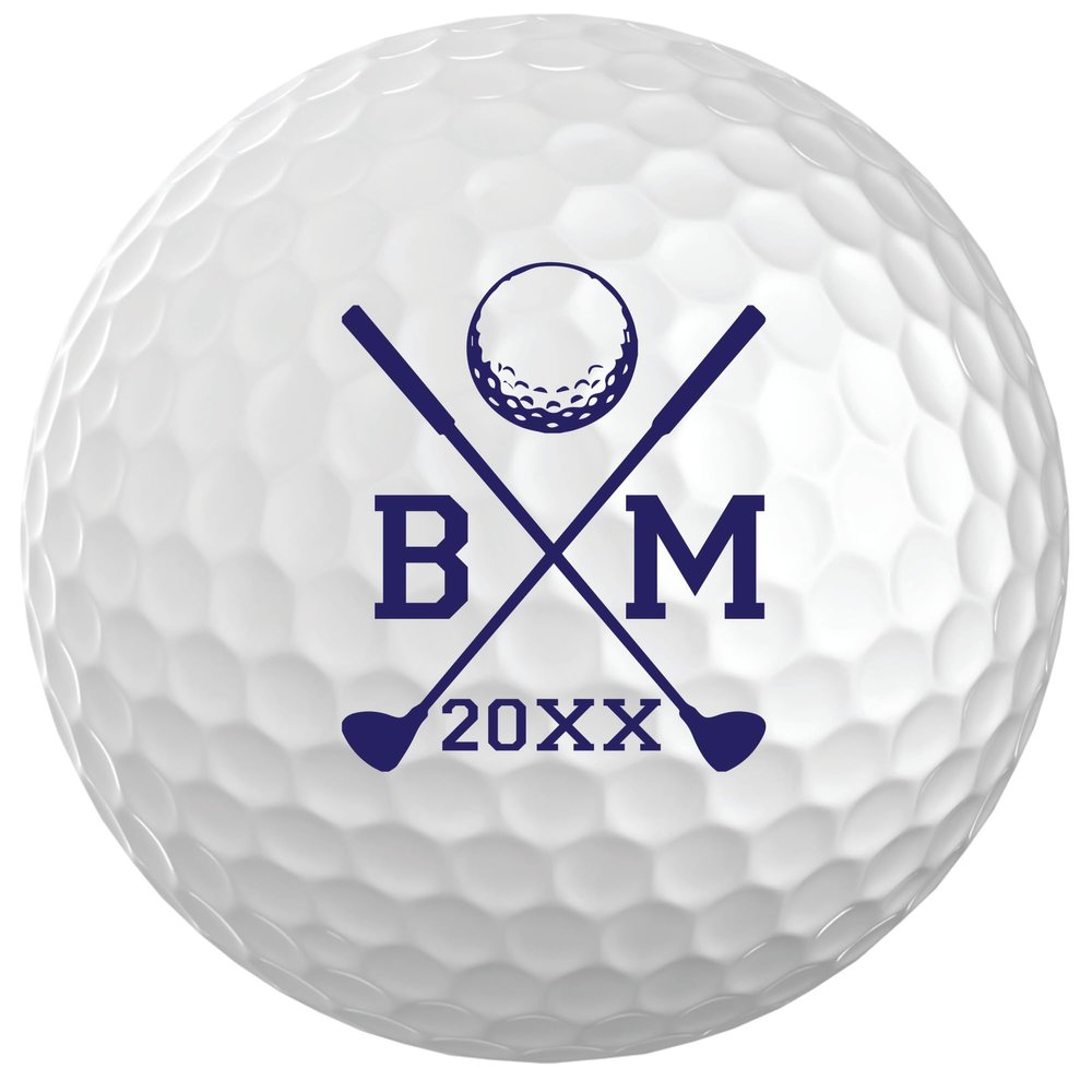 Infusion Personalized Name & Initial Golf Balls - Customize The Name and Initial (6 Balls)
