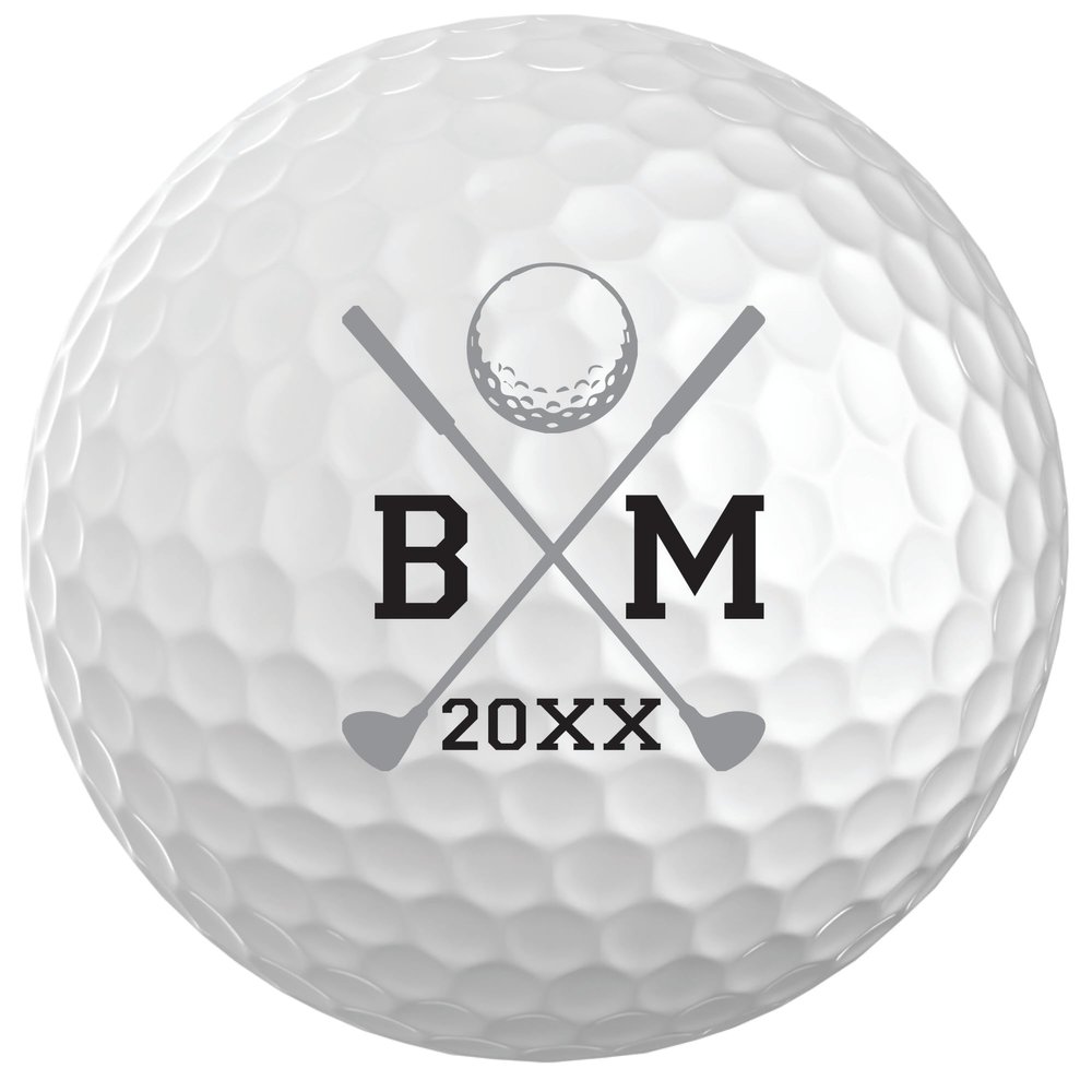Infusion Personalized Name & Initial Golf Balls - Customize The Name and Initial (6 Balls)