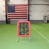 On Deck Sports Punch Out Pocket  Baseball & Softball Pitching Net with Strike Zone, 9 Pocket Target, Red, Adjustable Legs, Indoor/Outdoor Use view 4