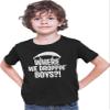 Go All Out YS 6-8 Black Youth Where We Dropping Boys T-Shirt view 1