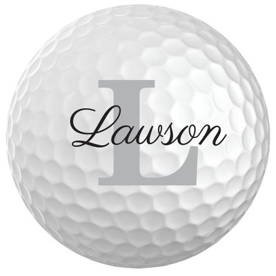 Infusion Personalized Name & Initial Golf Balls - Customize The Name and Initial (6 Balls)