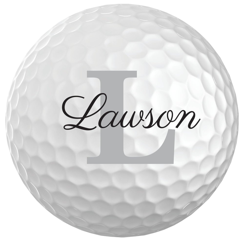 Infusion Personalized Name & Initial Golf Balls - Customize The Name and Initial (6 Balls)