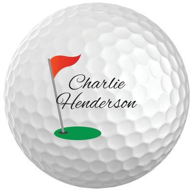 Infusion Personalized Name & Initial Golf Balls - Customize The Name and Initial (6 Balls)