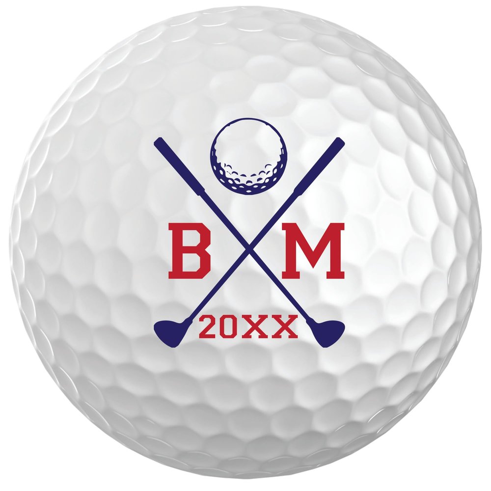 Infusion Personalized Name & Initial Golf Balls - Customize The Name and Initial (6 Balls)