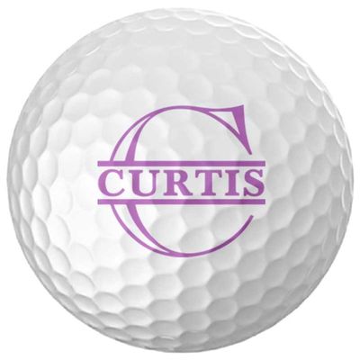 Infusion Personalized Name & Initial Golf Balls - Customize The Name and Initial (6 Balls)
