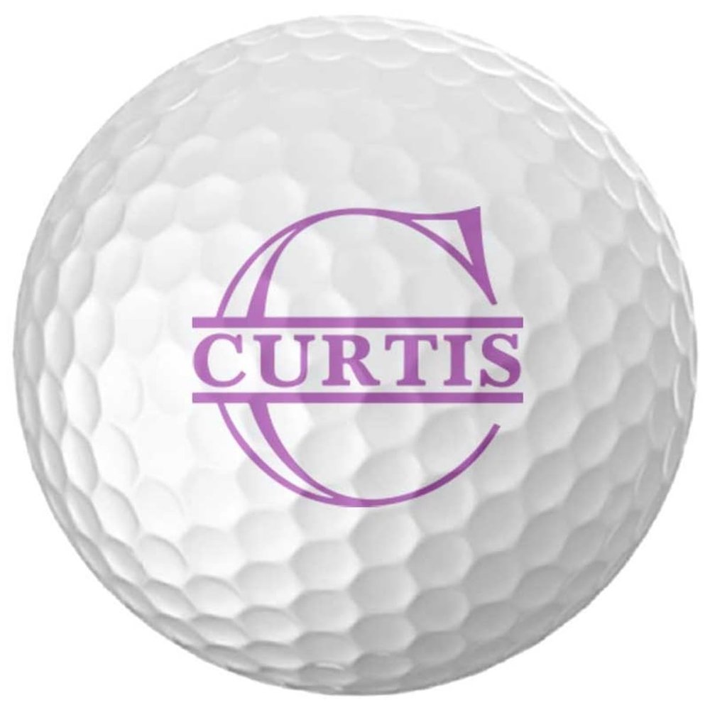 Infusion Personalized Name & Initial Golf Balls - Customize The Name and Initial (6 Balls)