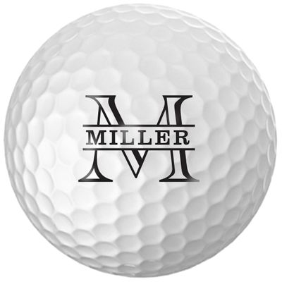 Infusion Personalized Name & Initial Golf Balls Custom Golf Balls with Name and Initial, Set of 6, USGA Approved