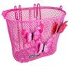 Biria Basket with Hooks, Front, Removable, Children Wire Mesh Small Kids Bicycle Basket, Pink, Butterfly. New view 1