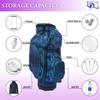 RJ Sports Bliss 14 Way Divider Ladies Deluxe Cart Bag (Palm Coast) view 3