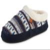Acorn Women's Slipper with Berber Lining, Suede Siding and Durable Non-Slip Indoor/Outdoor Sole, Fairisle Hoodback-Blue, 9.5-10.5 view 1