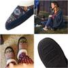 Acorn Women's Slipper with Berber Lining, Suede Siding and Durable Non-Slip Indoor/Outdoor Sole, Fairisle Hoodback-Blue, 9.5-10.5 view 2