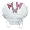 Biria Basket with Hooks, Front, Removable, Children Wire Mesh Small Kids Bicycle Basket, White, Butterfly. New view 4