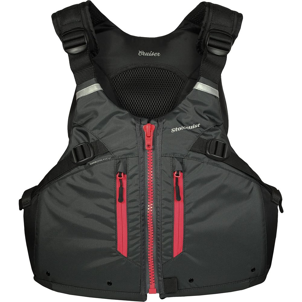 Stohlquist Women's Cruiser Lifejacket (PFD)-Dark Gray-Plus
