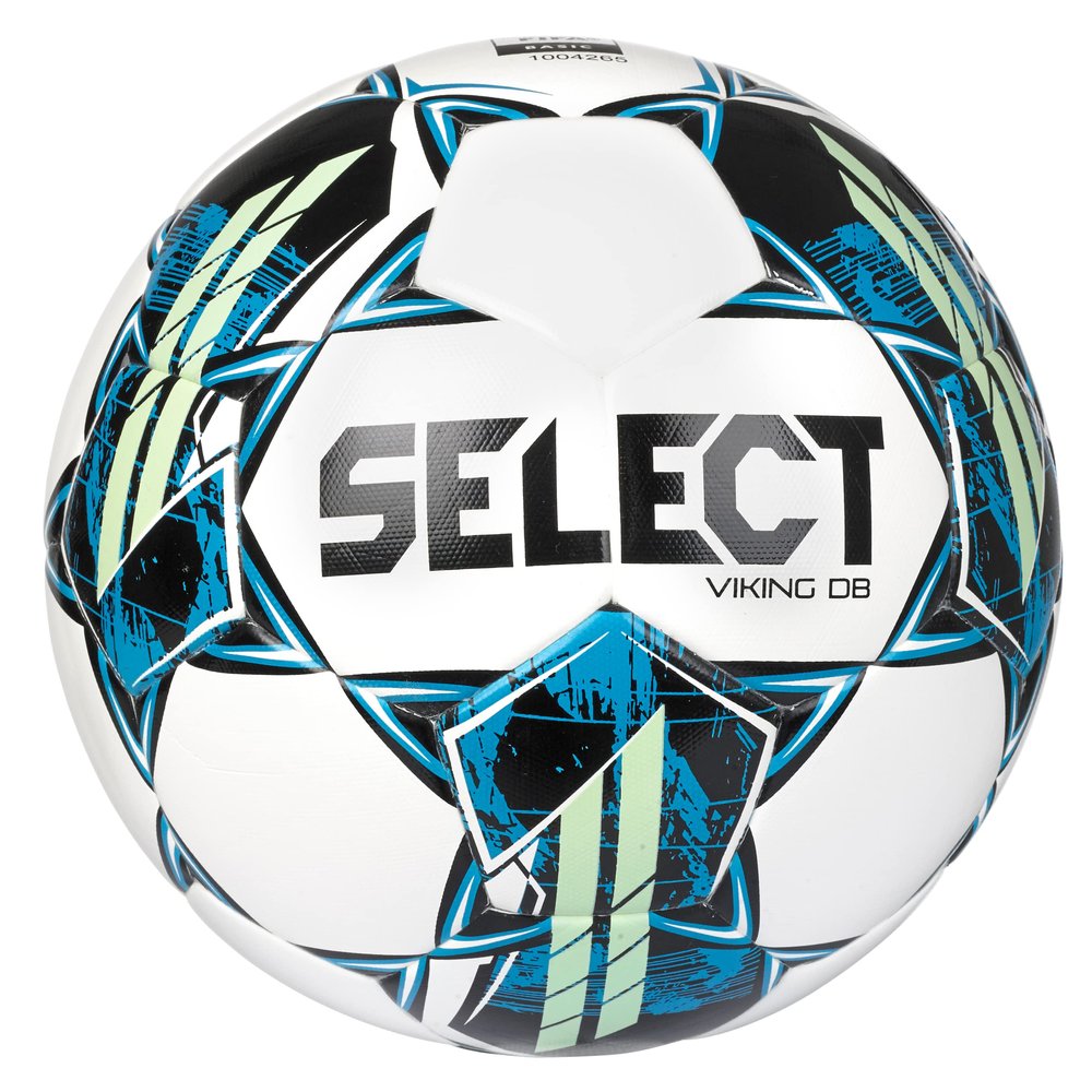 Select Viking DB Soccer Ball, White/Blue/Green V22, Size 5