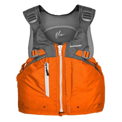Stohlquist FLO Women's Life Jacket PFD- US Coast Guard Approved, 8-Points of Adjustment, Ripstop Outer Shell, High Back, Built for Women Life Vest - XSmall/Small, Gray