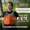 Stohlquist FLO Women's Life Jacket PFD- US Coast Guard Approved, 8-Points of Adjustment, Ripstop Outer Shell, High Back, Built for Women Life Vest - XSmall/Small, Gray view 2