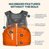 Stohlquist FLO Women's Life Jacket PFD- US Coast Guard Approved, 8-Points of Adjustment, Ripstop Outer Shell, High Back, Built for Women Life Vest - XSmall/Small, Gray view 3