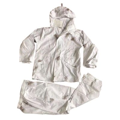Backbayia Camouflage Clothing Suit Winter Ghillie Clothes with Draw-Stringed Hood for Hunting Wildlife Photography