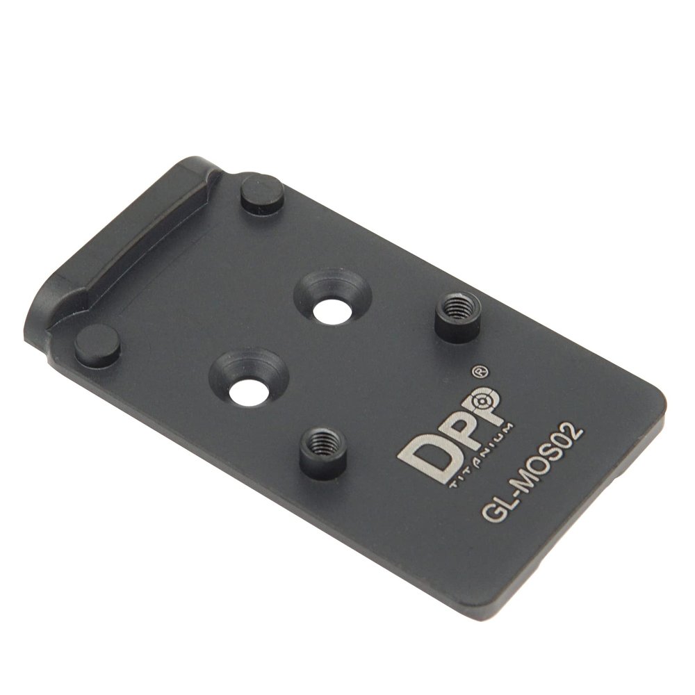 DPP Titanium Adapter Plate Compatible with Glock Gen 3 to Gen 5 17 19 MOS Holosun 407/507C/508T Trijicon RMR/SRO