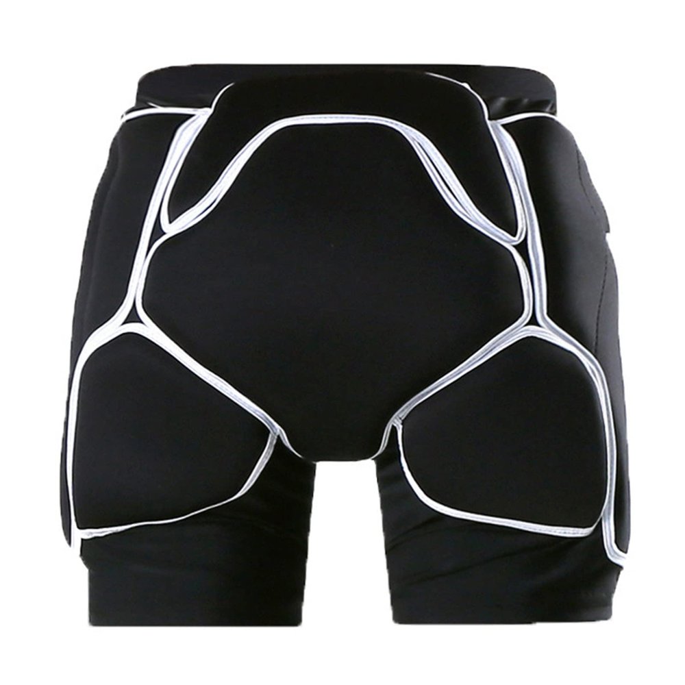 Q-FFL Adults Tailbone Hip Butt Pad, 3D Hip Protector Padded Short Pants, Breathable Skating Impact Pad for Ski Snowboarding (Size : Medium)