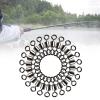 100pcs High Strength Fishing Swivels Ball Bearing Swivels Stainless Fishing Swivels Saltwater Corrosion Resistance Rolling Barrel Swivel for Saltwater & Freshwater Fishing 4# view 4