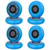 AOWISH 8-Pack Inline Skate Replacement Wheels 85A Outdoor Asphalt Formula Roller Blades Wheels Indoor Roller Blades Wheels with Bearings ABEC-9 & Floating Spacers (Blue, 80mm) view 2
