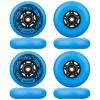 AOWISH 8-Pack Inline Skate Replacement Wheels 85A Outdoor Asphalt Formula Roller Blades Wheels Indoor Roller Blades Wheels with Bearings ABEC-9 & Floating Spacers (Blue, 80mm) view 3