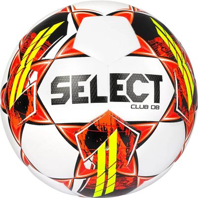 Select Club DB Soccer Ball, White/Red V22, Size 5
