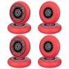 AOWISH 8-Pack Inline Skate Replacement Wheels 85A Outdoor Asphalt Formula Roller Blades Wheels Indoor Roller Blades Wheels with Bearings ABEC-9 & Floating Spacers (Red, 72mm) view 2